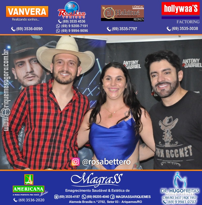 Show com Antony & Gabriel em Ariquemes da Konoha Produções