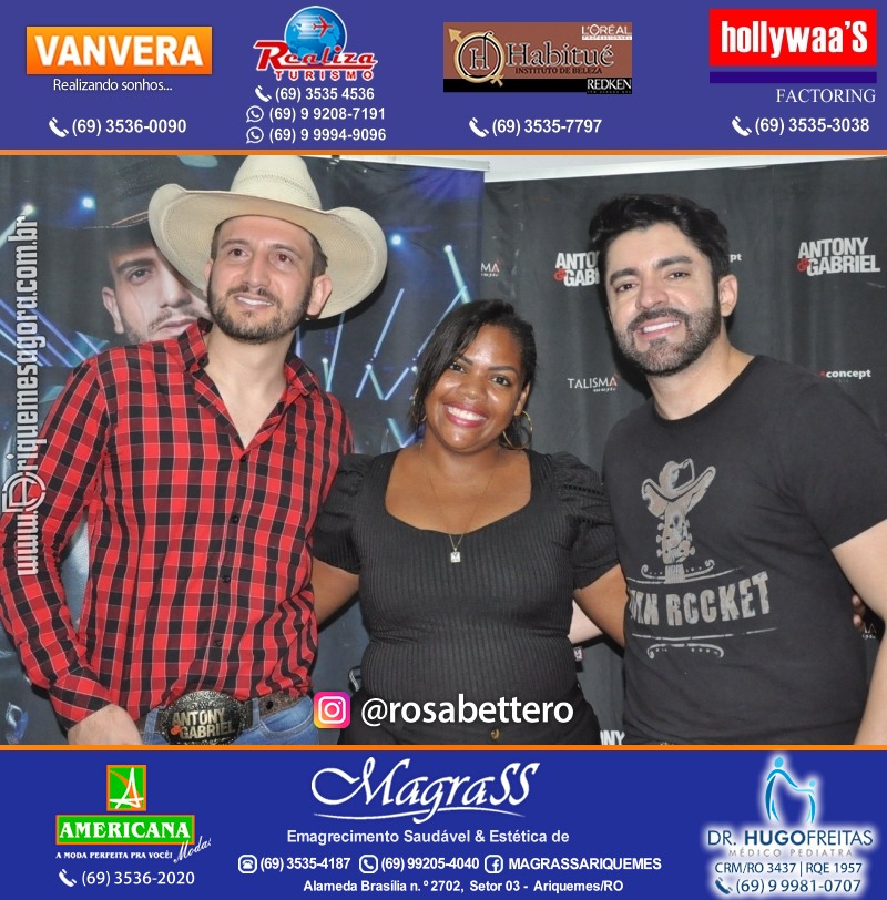 Show com Antony & Gabriel em Ariquemes da Konoha Produções