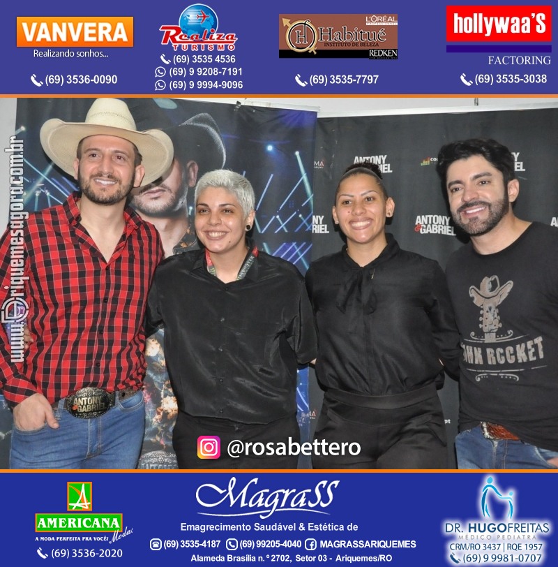 Show com Antony & Gabriel em Ariquemes da Konoha Produções