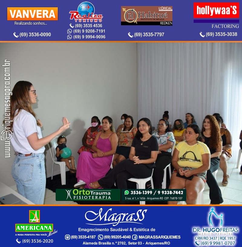 Workshop “Uma conversa sobre pertencimento” em Comemoração Mês da Mulher na Magrass Ariquemes Rondônia
