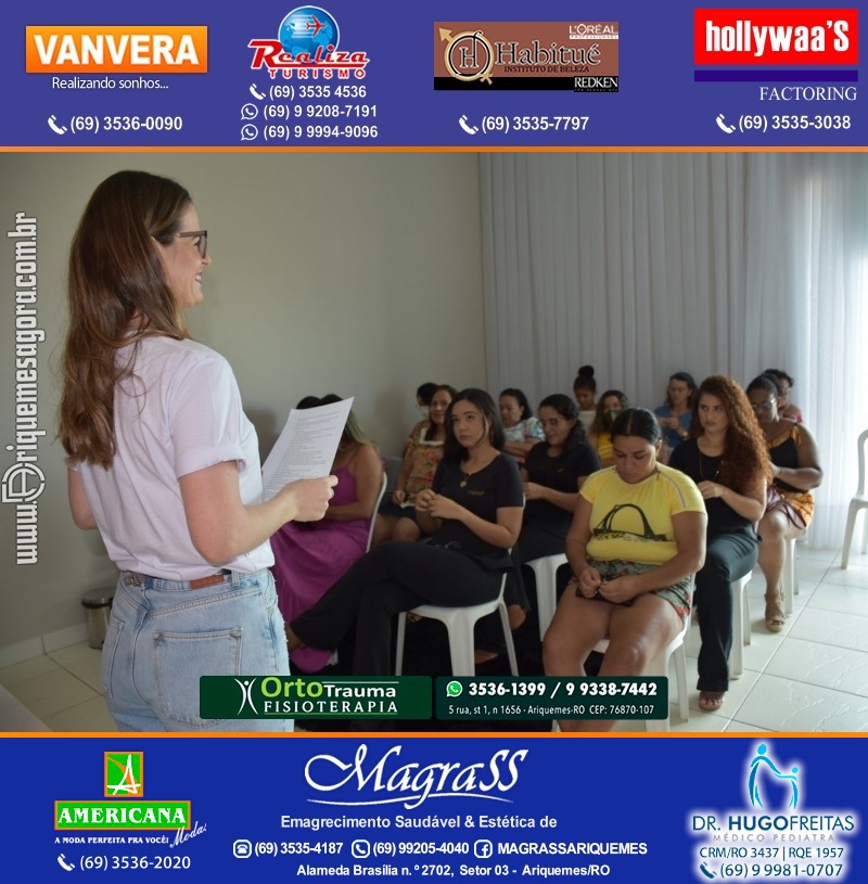 Workshop “Uma conversa sobre pertencimento” em Comemoração Mês da Mulher na Magrass Ariquemes Rondônia