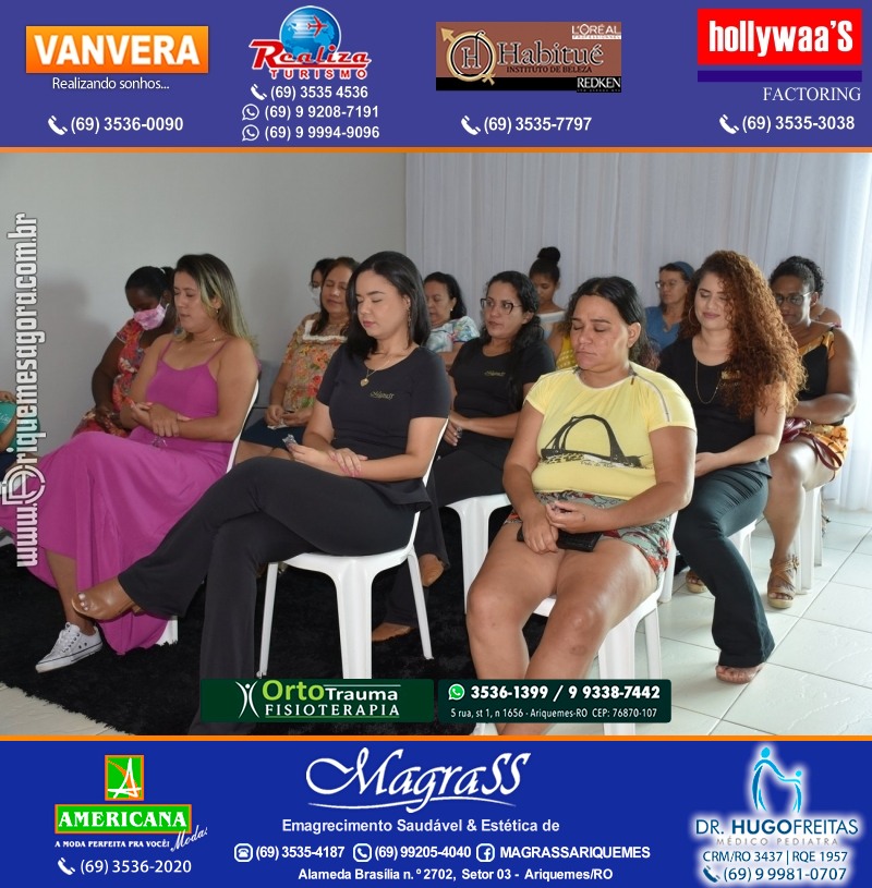 Workshop “Uma conversa sobre pertencimento” em Comemoração Mês da Mulher na Magrass Ariquemes Rondônia