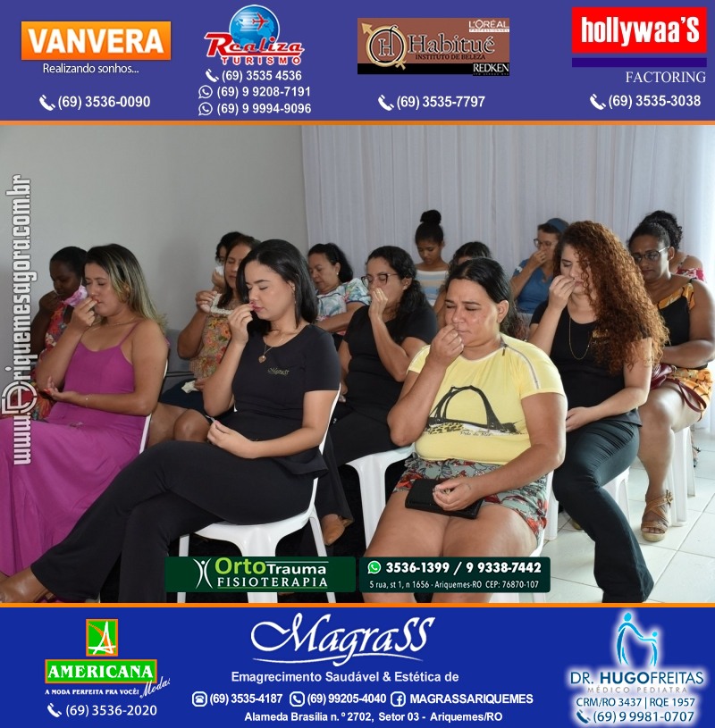 Workshop “Uma conversa sobre pertencimento” em Comemoração Mês da Mulher na Magrass Ariquemes Rondônia