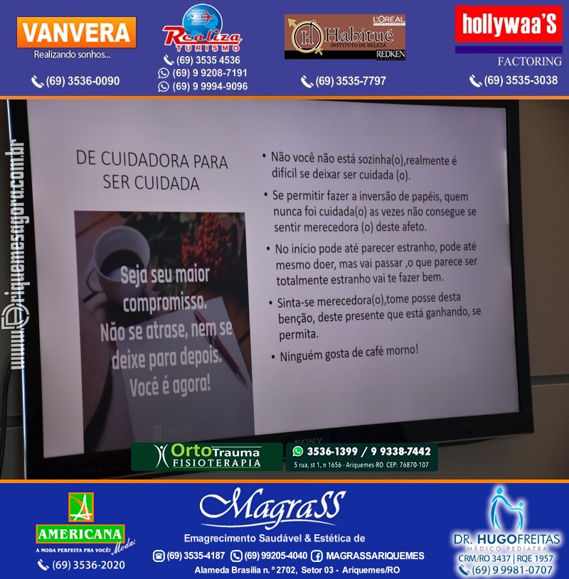 Workshop “Uma conversa sobre pertencimento” em Comemoração Mês da Mulher na Magrass Ariquemes Rondônia