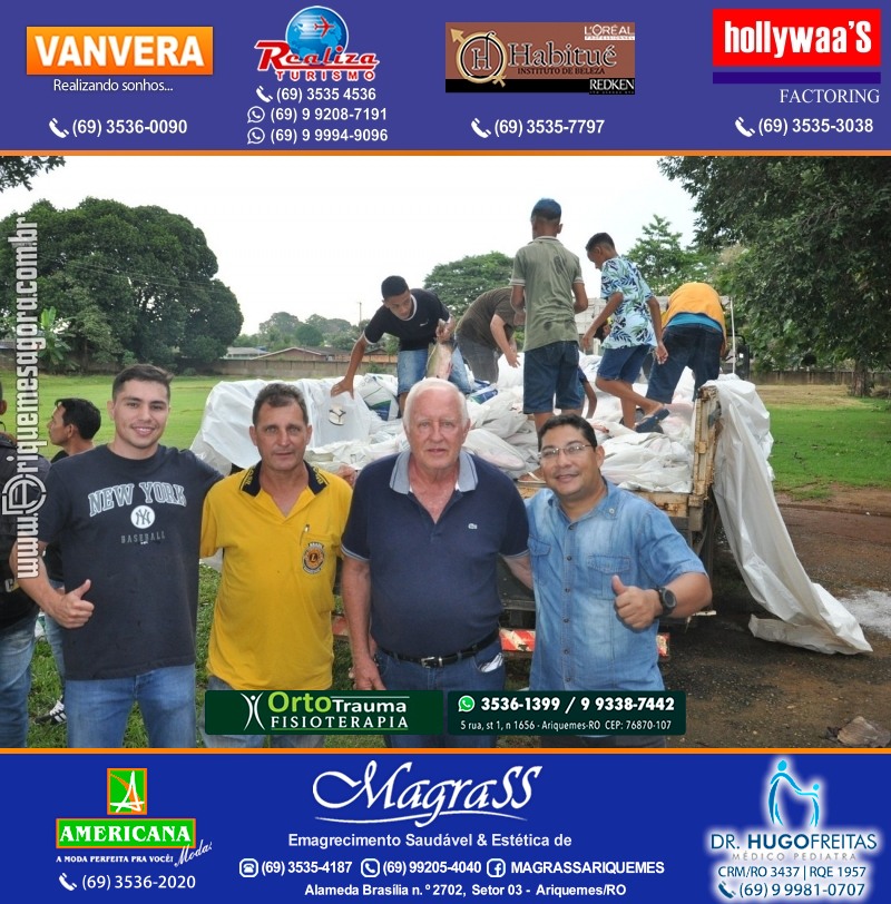 Lions Clube Ariquemes Canaã faz entrega de Peixe na Semana Santa