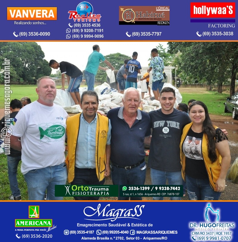Lions Clube Ariquemes Canaã faz entrega de Peixe na Semana Santa