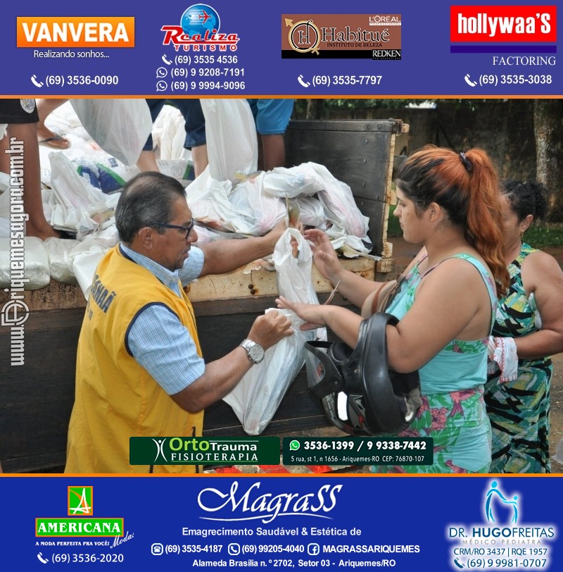 Lions Clube Ariquemes Canaã faz entrega de Peixe na Semana Santa