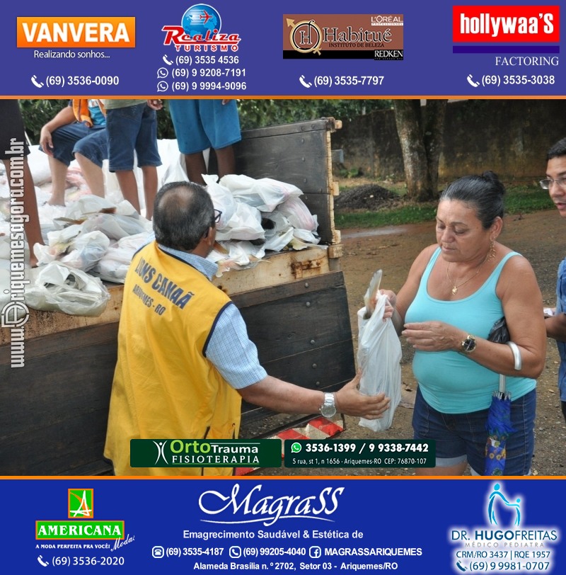 Lions Clube Ariquemes Canaã faz entrega de Peixe na Semana Santa