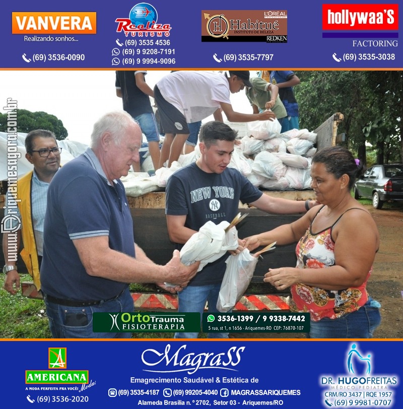 Lions Clube Ariquemes Canaã faz entrega de Peixe na Semana Santa