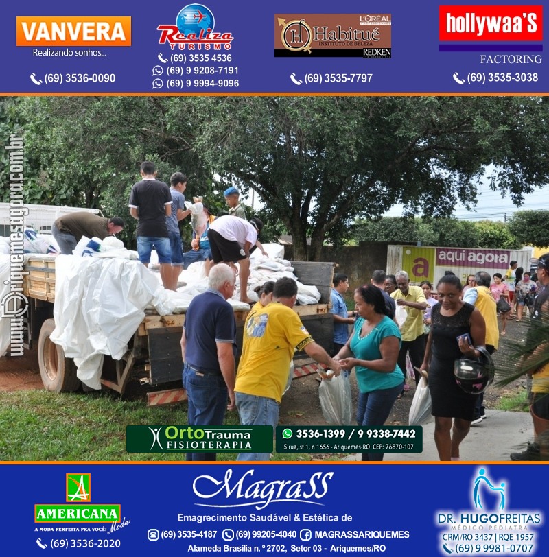 Lions Clube Ariquemes Canaã faz entrega de Peixe na Semana Santa
