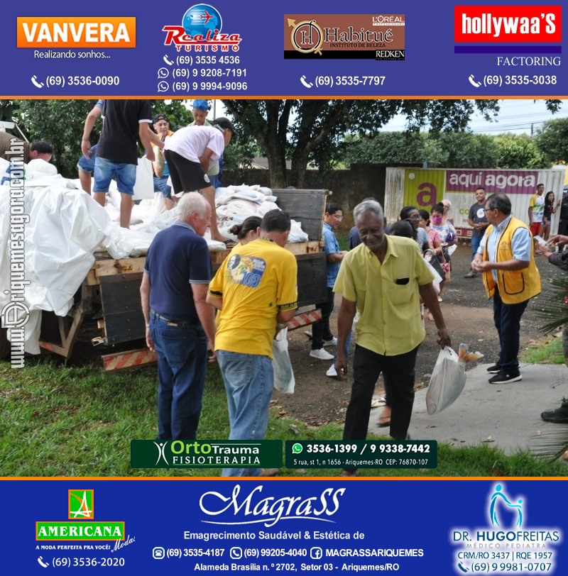 Lions Clube Ariquemes Canaã faz entrega de Peixe na Semana Santa