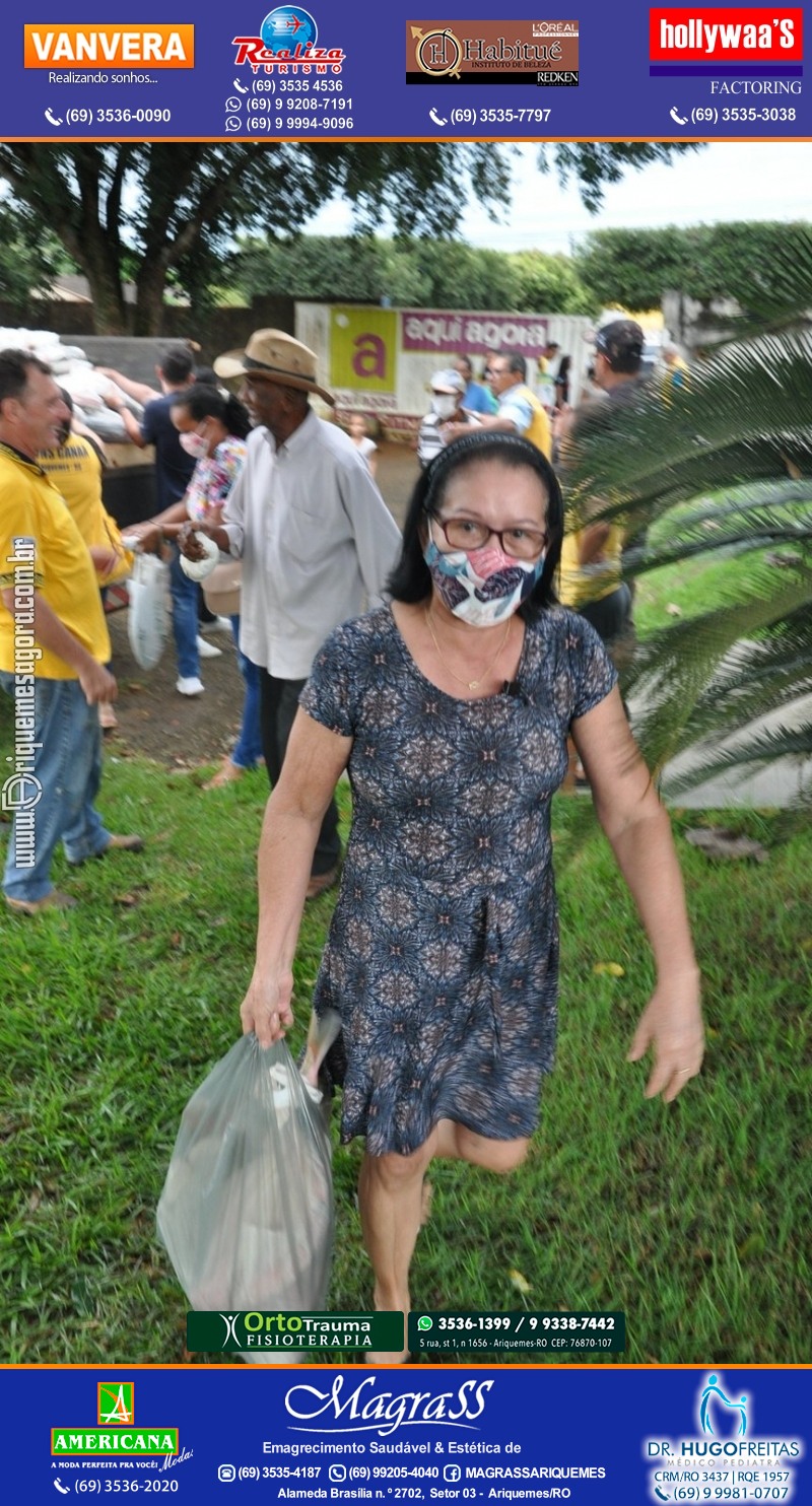 Lions Clube Ariquemes Canaã faz entrega de Peixe na Semana Santa