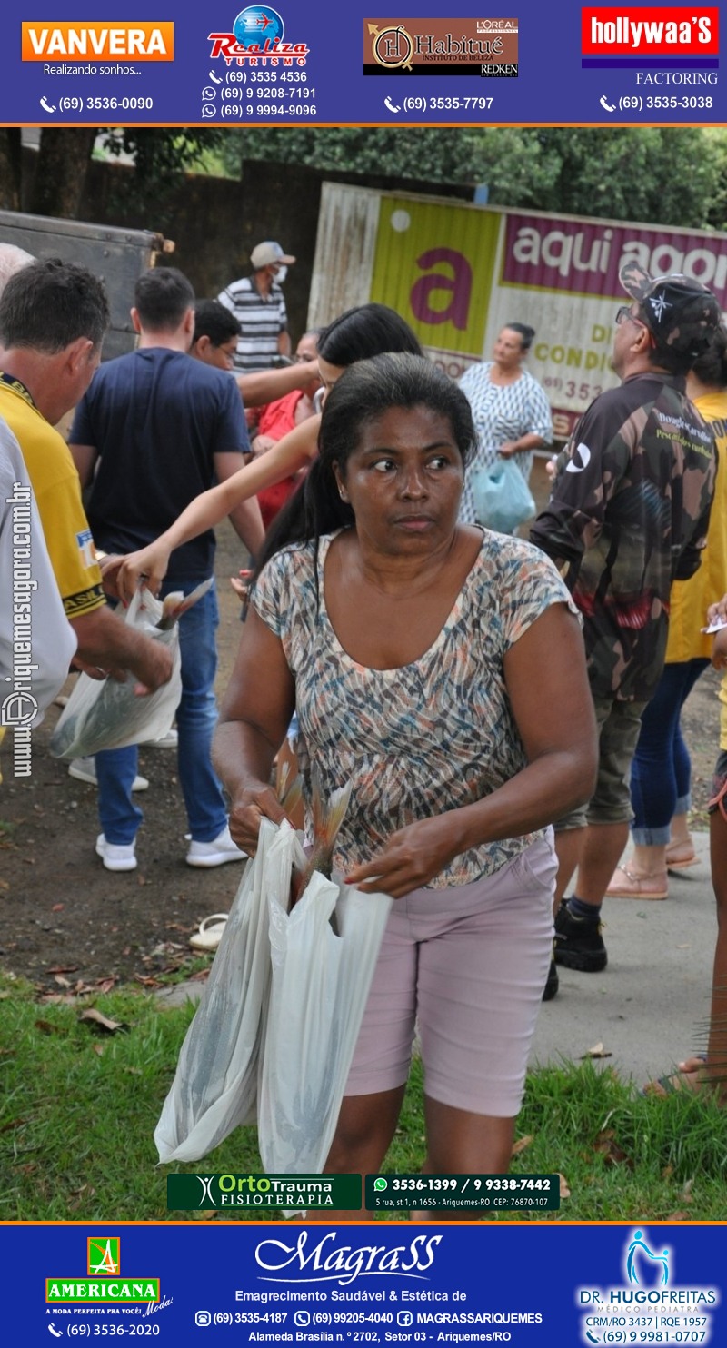 Lions Clube Ariquemes Canaã faz entrega de Peixe na Semana Santa