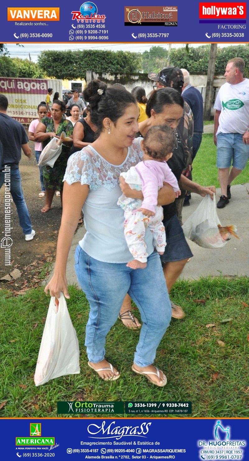 Lions Clube Ariquemes Canaã faz entrega de Peixe na Semana Santa