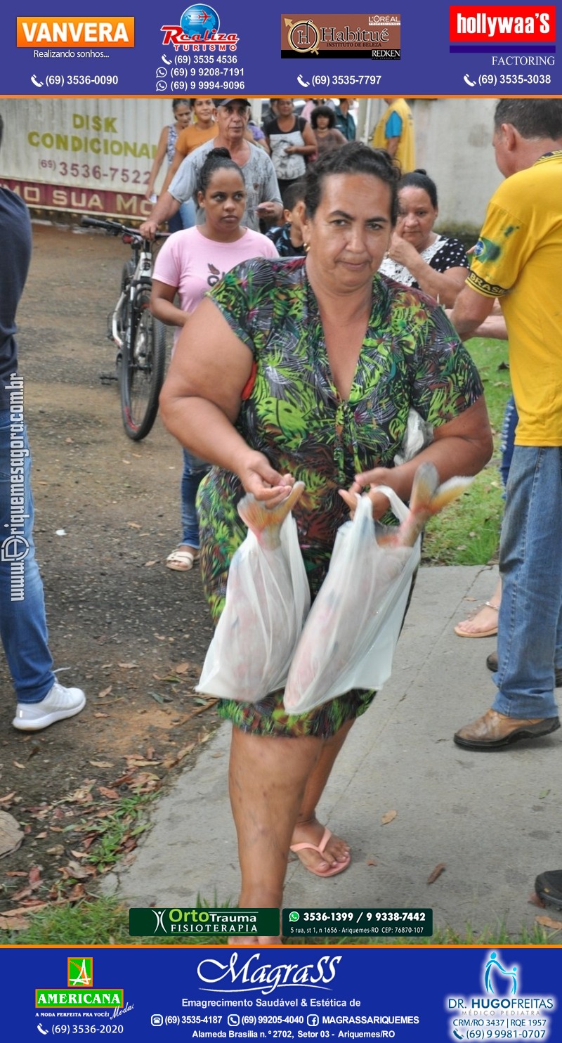 Lions Clube Ariquemes Canaã faz entrega de Peixe na Semana Santa
