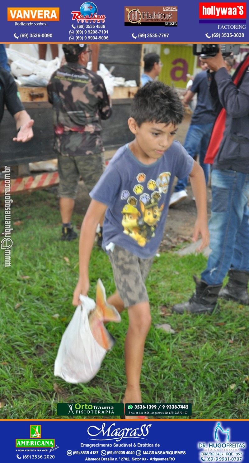 Lions Clube Ariquemes Canaã faz entrega de Peixe na Semana Santa
