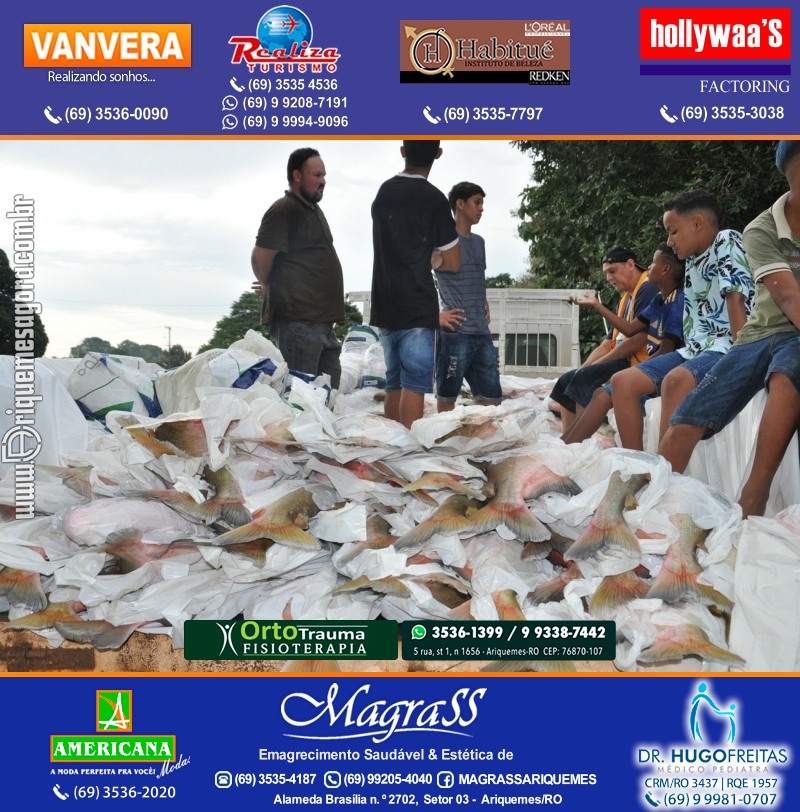 Lions Clube Ariquemes Canaã faz entrega de Peixe na Semana Santa
