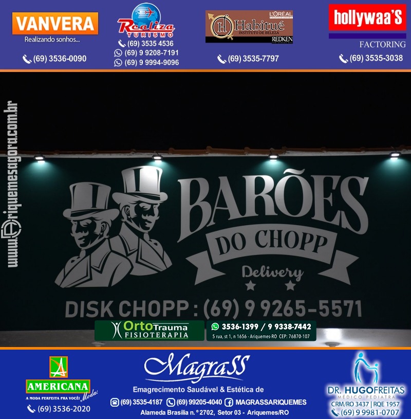 Inauguração Barões do Chopp Delivery na Av. Guaporé em Ariquemes