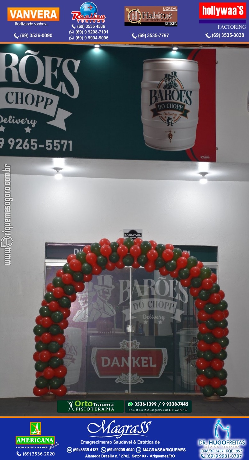 Inauguração Barões do Chopp Delivery na Av. Guaporé em Ariquemes