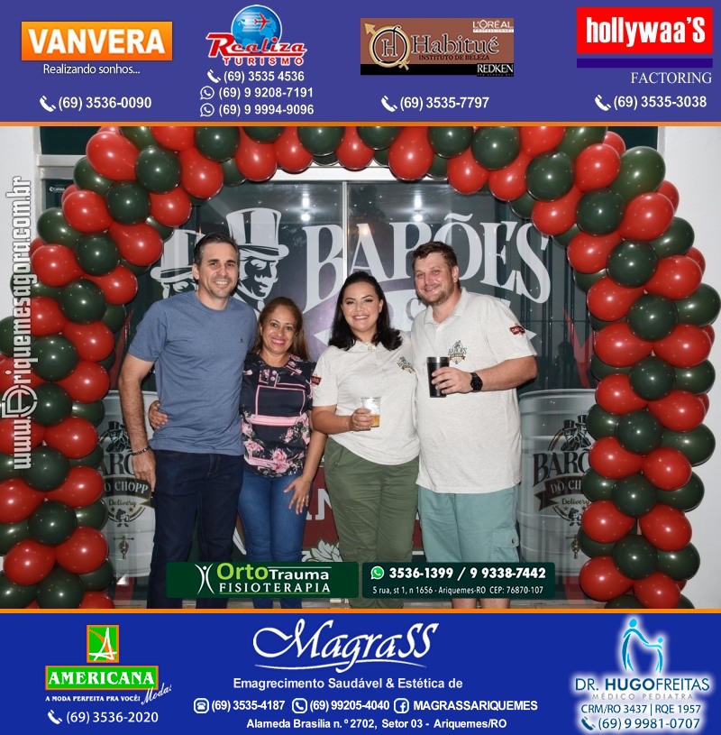 Inauguração Barões do Chopp Delivery na Av. Guaporé em Ariquemes