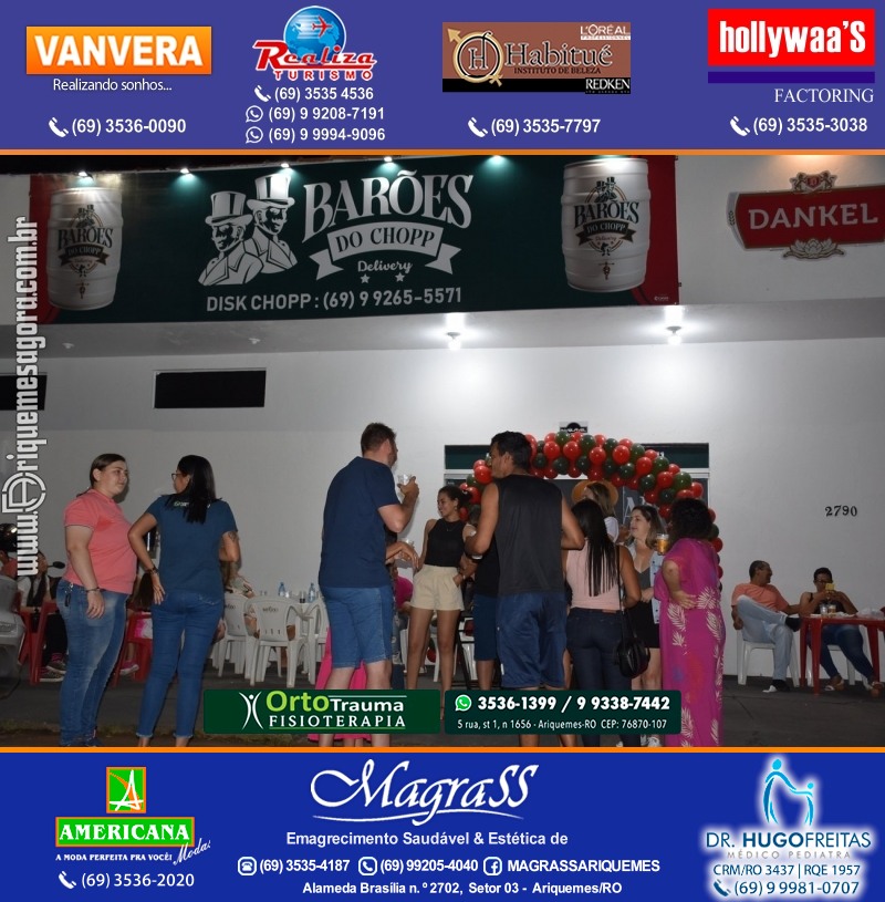 Inauguração Barões do Chopp Delivery na Av. Guaporé em Ariquemes