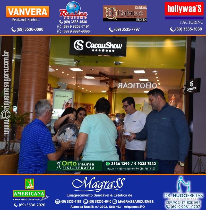 Sorteio de 03 ovos Gigante de Páscoa Cacau Show 7kg em Prol AMAAR e Hospital do Amor em Ariquemes