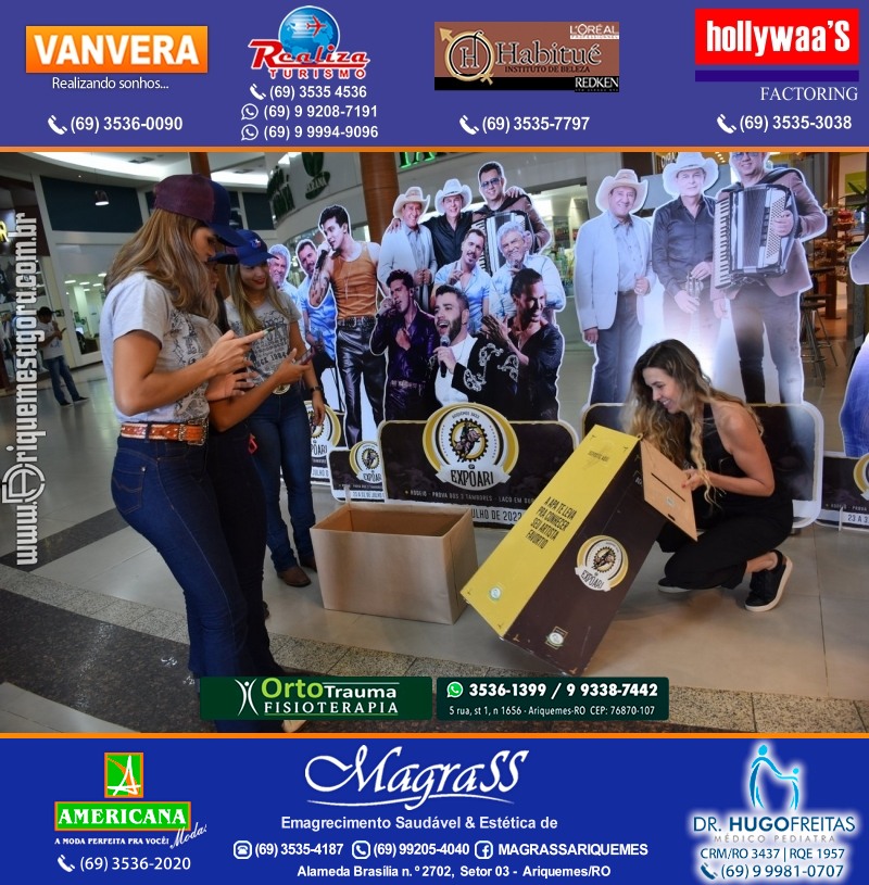 EXPOARI 2022 - Sorteio Kit Promocional “Visita seu Artista Favorito” no IG em Ariquemes