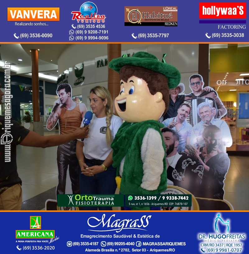 EXPOARI 2022 - Sorteio Kit Promocional “Visita seu Artista Favorito” no IG em Ariquemes