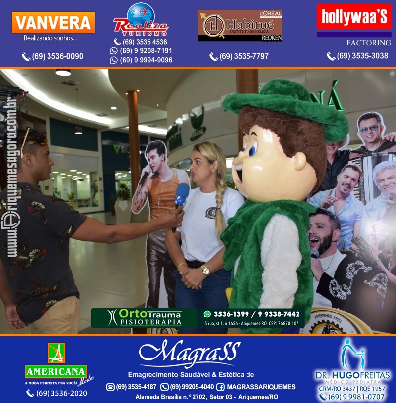 EXPOARI 2022 - Sorteio Kit Promocional “Visita seu Artista Favorito” no IG em Ariquemes