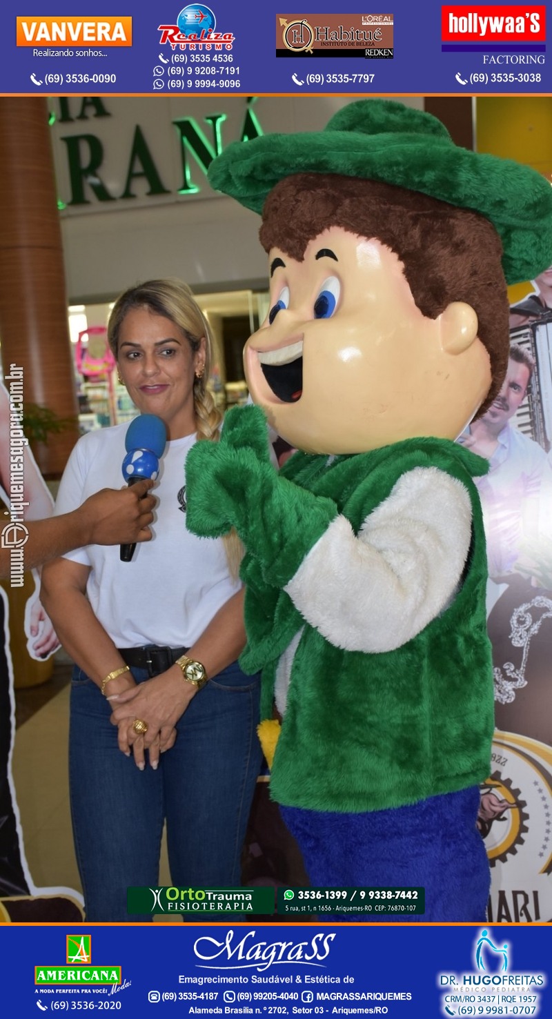EXPOARI 2022 - Sorteio Kit Promocional “Visita seu Artista Favorito” no IG em Ariquemes