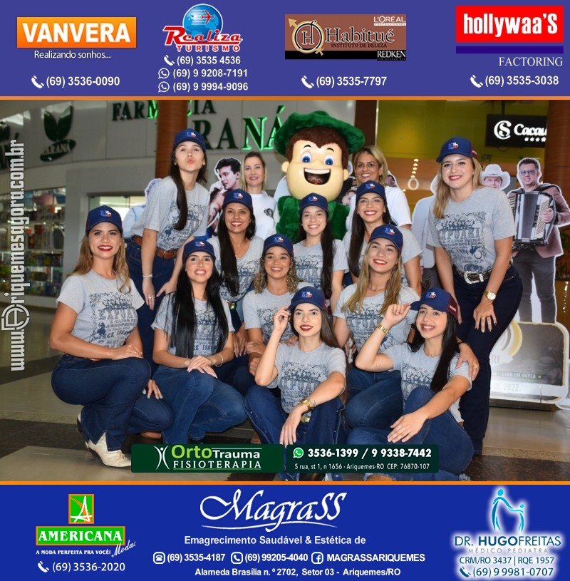 EXPOARI 2022 - Sorteio Kit Promocional “Visita seu Artista Favorito” no IG em Ariquemes