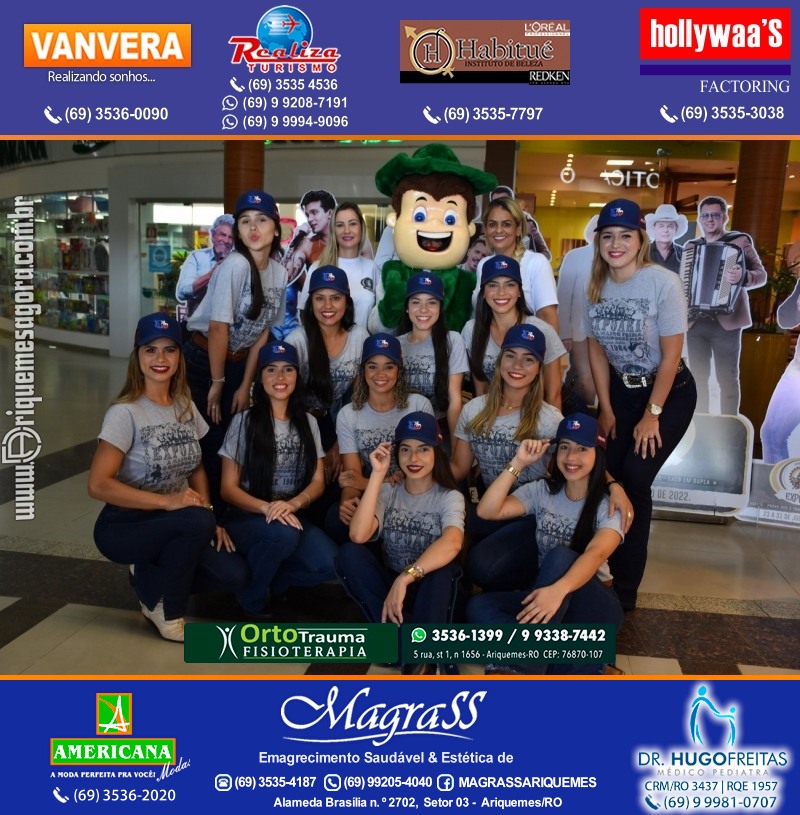 EXPOARI 2022 - Sorteio Kit Promocional “Visita seu Artista Favorito” no IG em Ariquemes