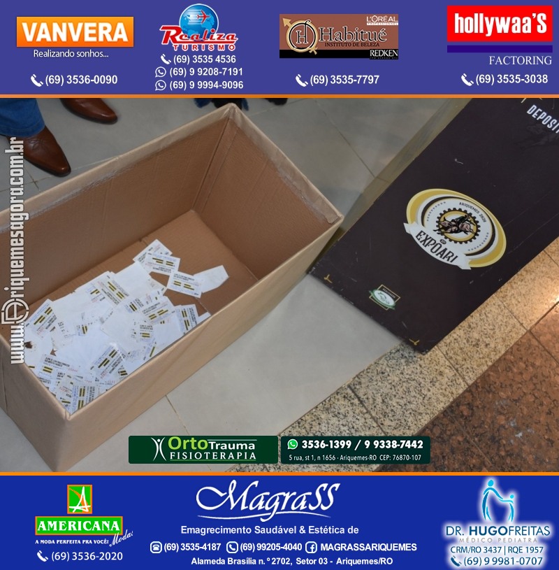EXPOARI 2022 - Sorteio Kit Promocional “Visita seu Artista Favorito” no IG em Ariquemes