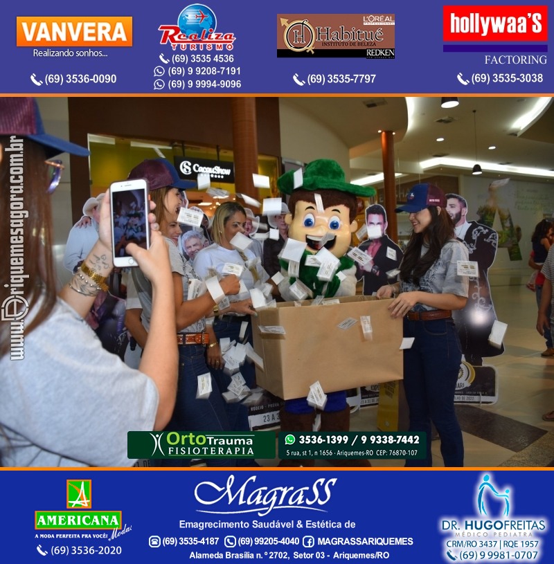 EXPOARI 2022 - Sorteio Kit Promocional “Visita seu Artista Favorito” no IG em Ariquemes