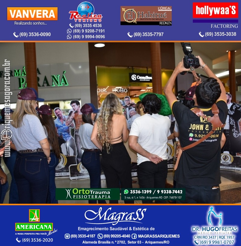 EXPOARI 2022 - Sorteio Kit Promocional “Visita seu Artista Favorito” no IG em Ariquemes