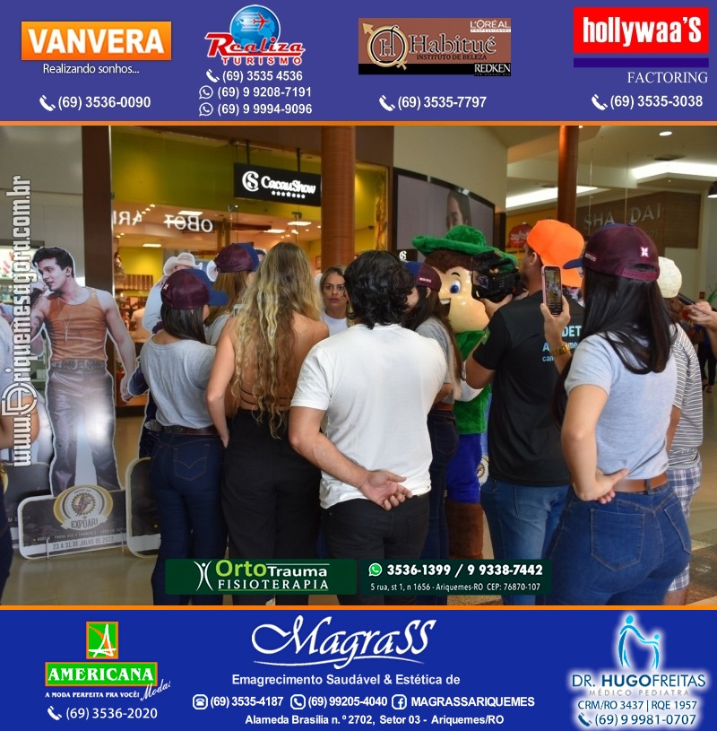 EXPOARI 2022 - Sorteio Kit Promocional “Visita seu Artista Favorito” no IG em Ariquemes