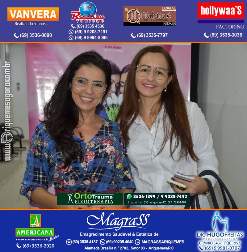 Palestra das Mães “O Amor Muda o Mundo” com Luciana Custódio na ACIA em Ariquemes