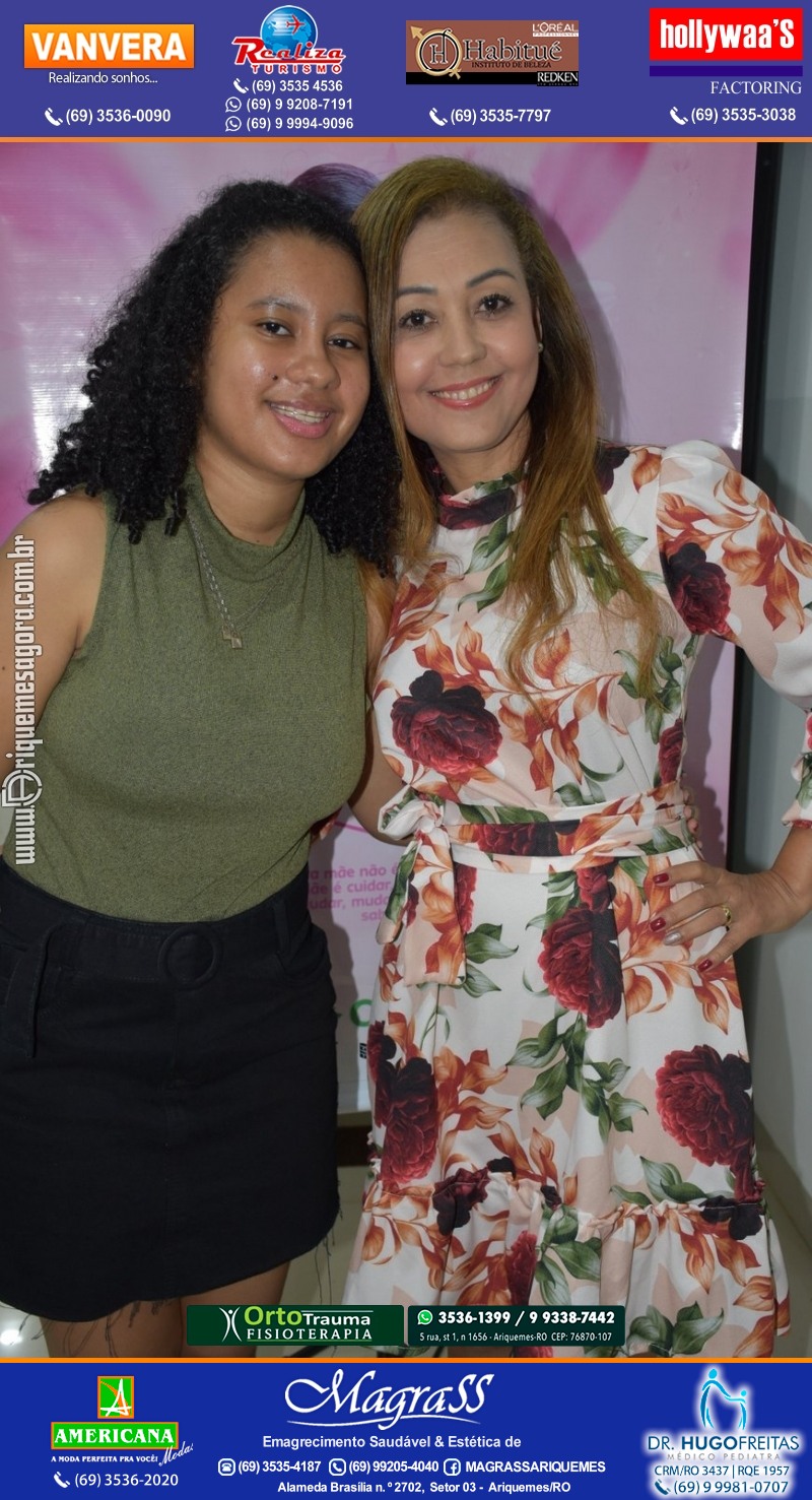 Palestra das Mães “O Amor Muda o Mundo” com Luciana Custódio na ACIA em Ariquemes