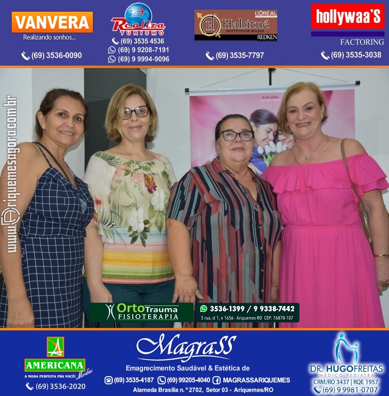 Palestra das Mães “O Amor Muda o Mundo” com Luciana Custódio na ACIA em Ariquemes