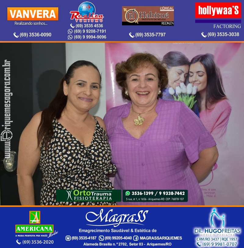 Palestra das Mães “O Amor Muda o Mundo” com Luciana Custódio na ACIA em Ariquemes