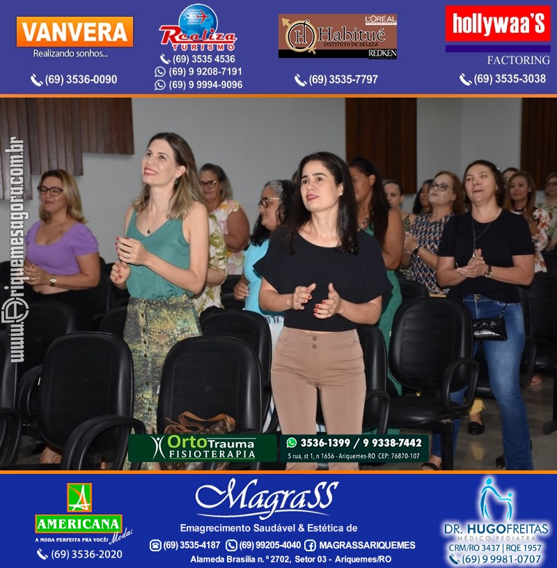 Palestra das Mães “O Amor Muda o Mundo” com Luciana Custódio na ACIA em Ariquemes