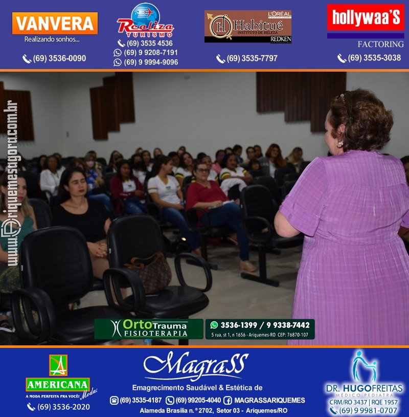 Palestra das Mães “O Amor Muda o Mundo” com Luciana Custódio na ACIA em Ariquemes