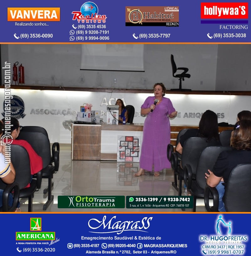 Palestra das Mães “O Amor Muda o Mundo” com Luciana Custódio na ACIA em Ariquemes
