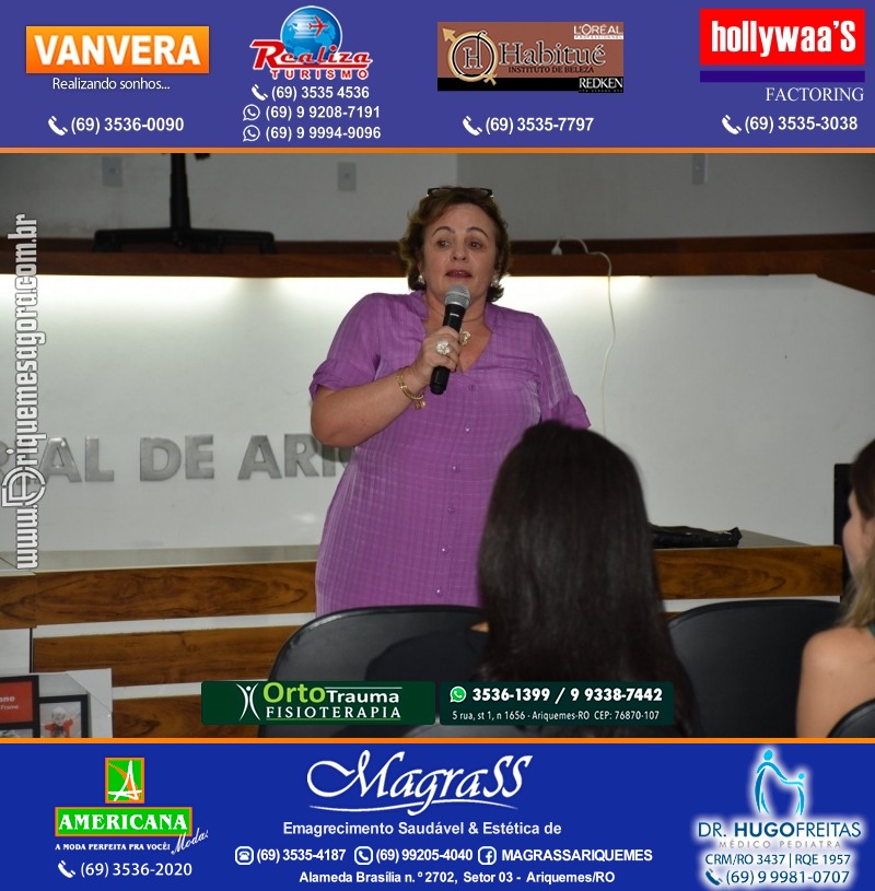 Palestra das Mães “O Amor Muda o Mundo” com Luciana Custódio na ACIA em Ariquemes