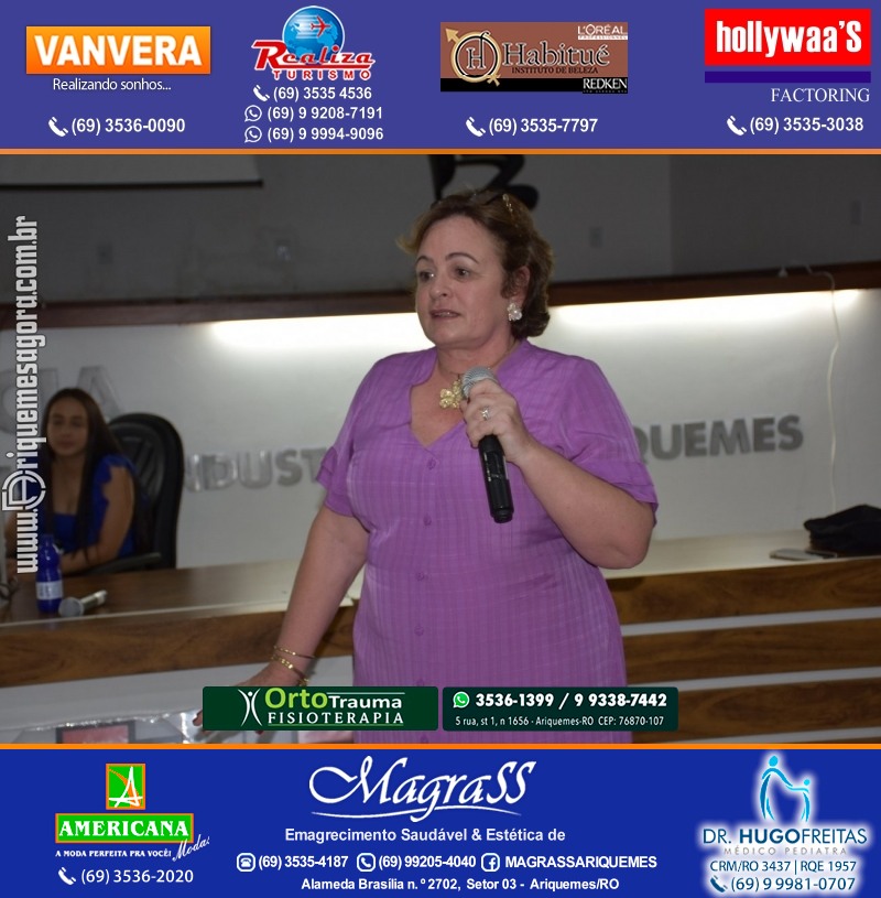 Palestra das Mães “O Amor Muda o Mundo” com Luciana Custódio na ACIA em Ariquemes