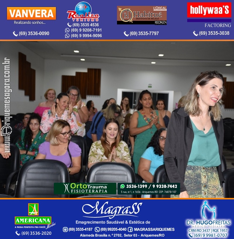 Palestra das Mães “O Amor Muda o Mundo” com Luciana Custódio na ACIA em Ariquemes