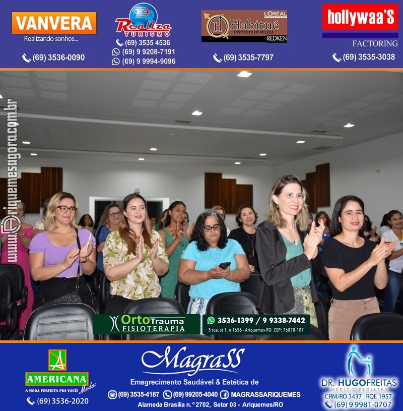 Palestra das Mães “O Amor Muda o Mundo” com Luciana Custódio na ACIA em Ariquemes