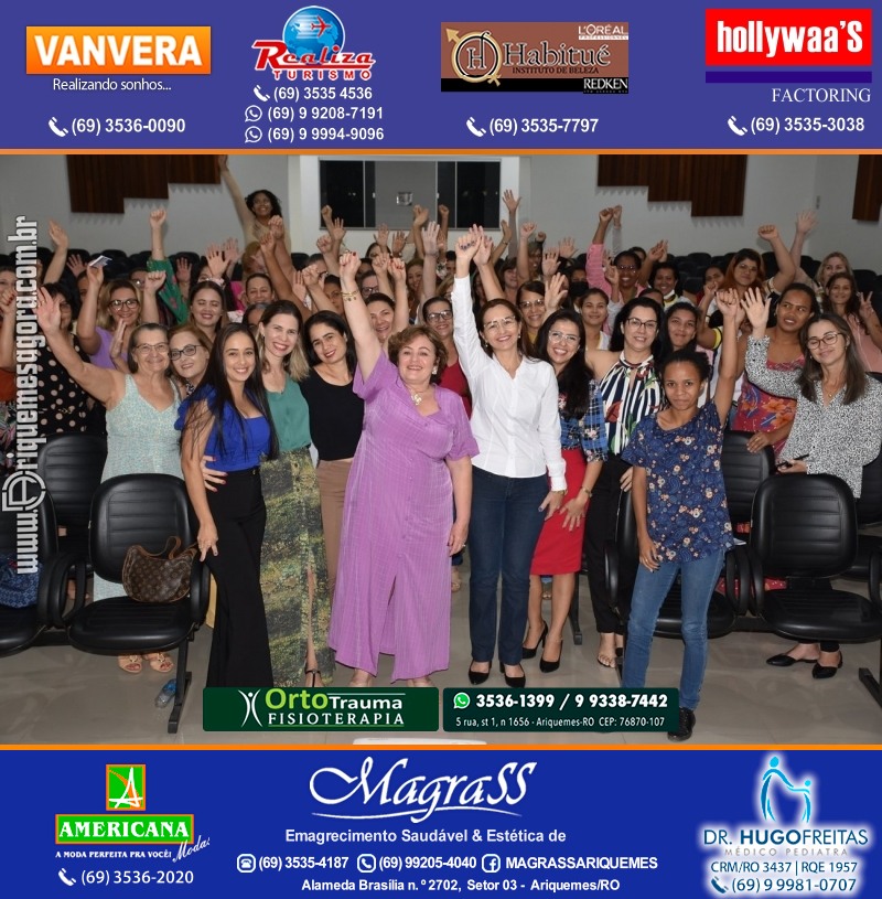 Palestra das Mães “O Amor Muda o Mundo” com Luciana Custódio na ACIA em Ariquemes