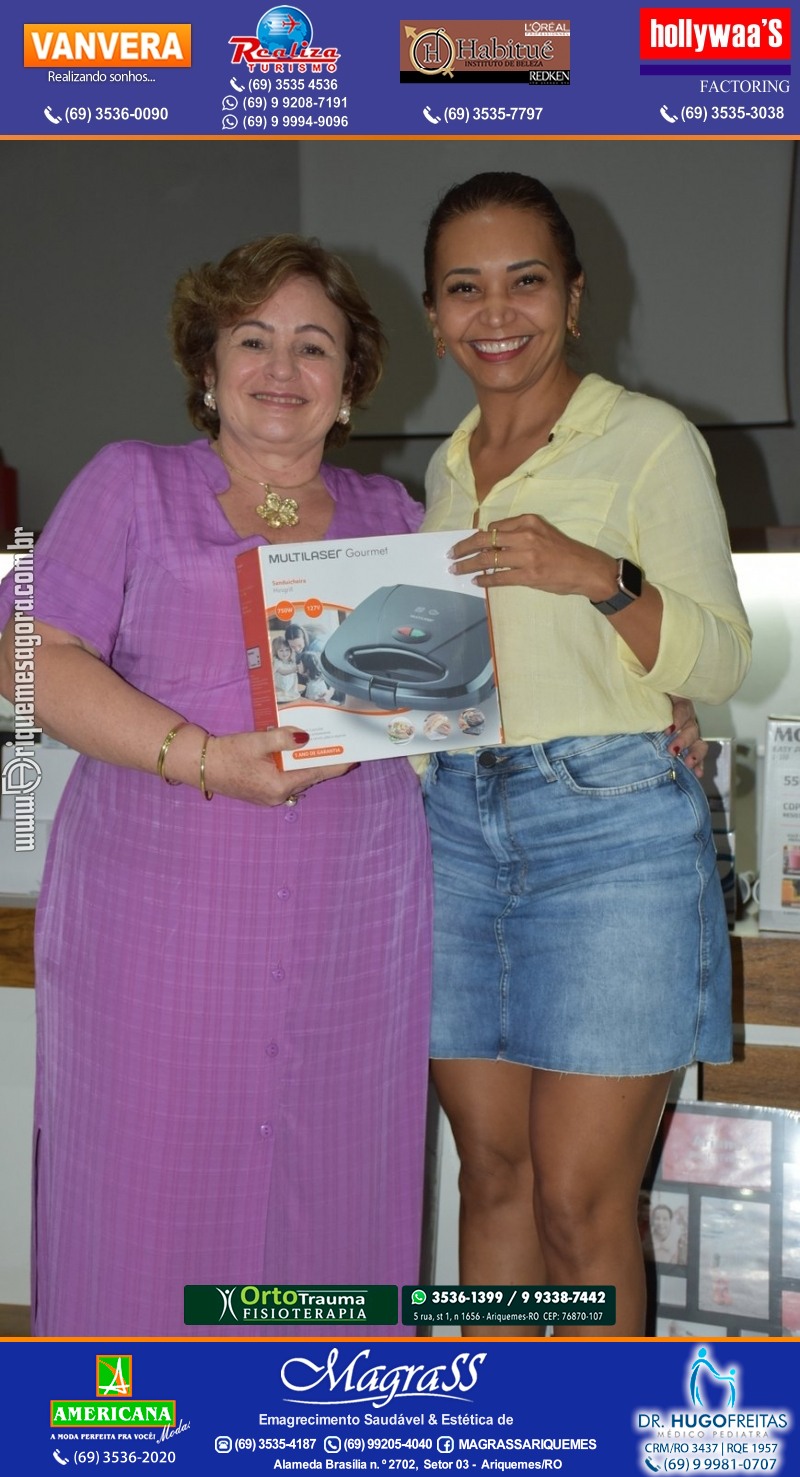 Palestra das Mães “O Amor Muda o Mundo” com Luciana Custódio na ACIA em Ariquemes
