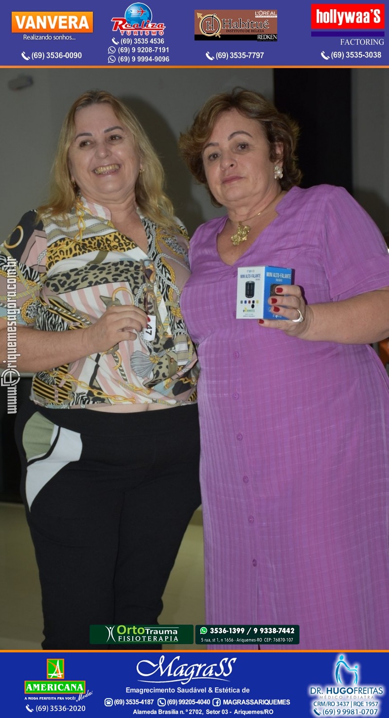 Palestra das Mães “O Amor Muda o Mundo” com Luciana Custódio na ACIA em Ariquemes